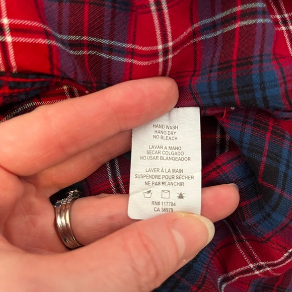 Rails Red Plaid Button Down Shirt Size Small - Picture 4 of 5